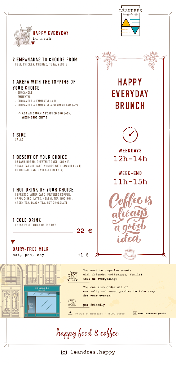 Menu Léandrés Happy Food & Coffee Roaster-6